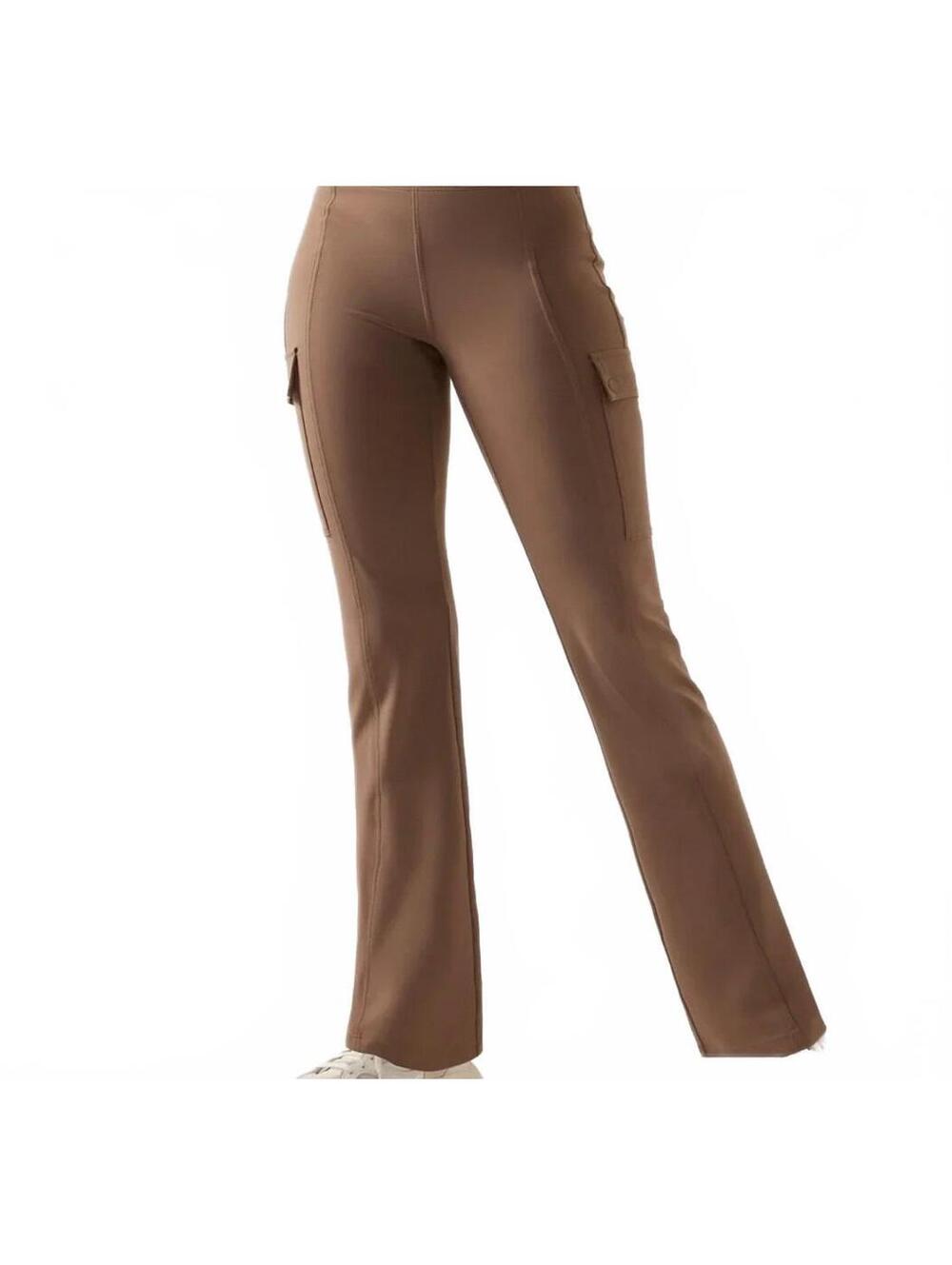 EUC Athleta Delancey Straight Cargo Pants in Rustic Beige size M